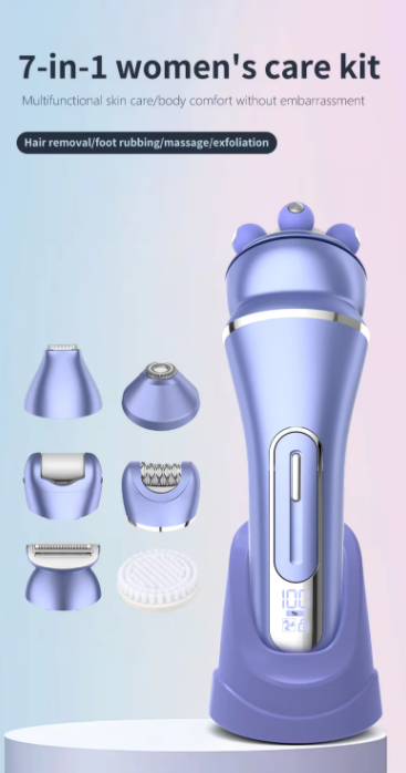 HAIR REMOVER LS001 New Resuxi 227 Lady Shaver 7 In1 Grooming Kit Painless IPX7 Waterproof Shaver for Women Body Lady Shaver Electric Epilator